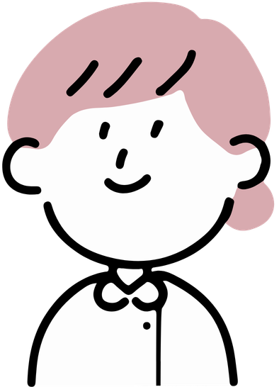 微笑む女性のイラスト